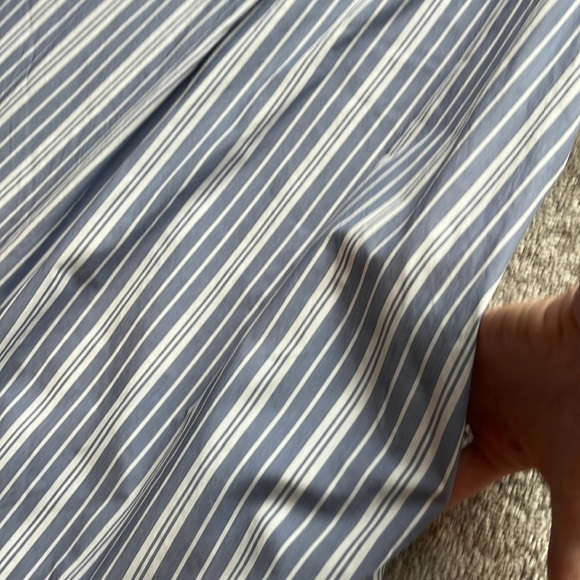 Madewell Striped V-Neck Trapeze Cotton Dress Size Small - Picture 8 of 13